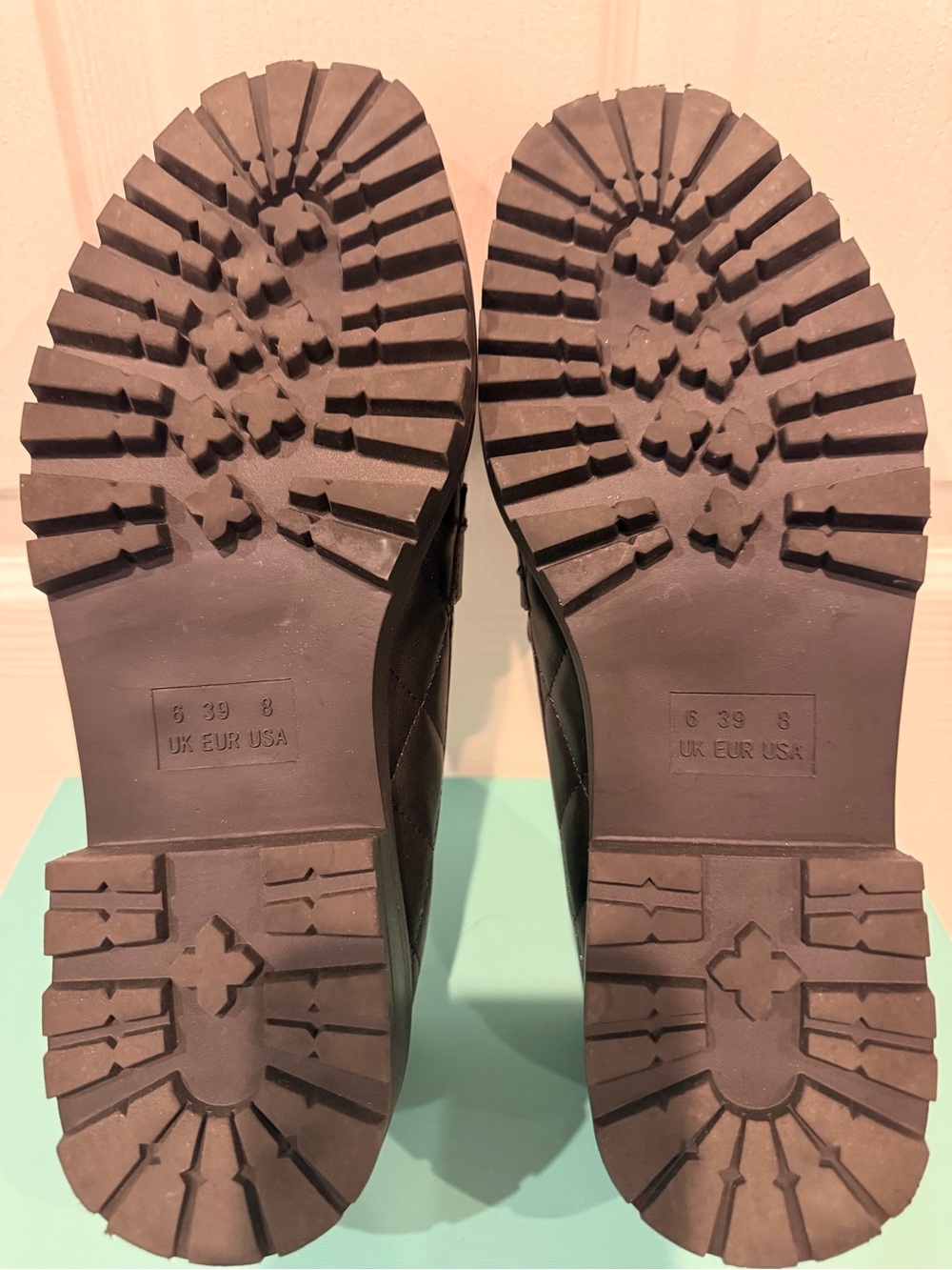 Primark Black Quilted Penny Loafers for Women, size 8 - Picture 5 of 8